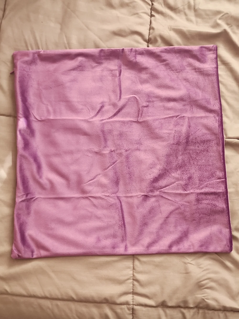 NWOT Silky Velvet Purple Throw Pillow Cover Set Of Two